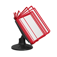 СЮИТА-01.А4Bk.Rd Демосистема настольная вращающаяся черная 10 красных панелей А4