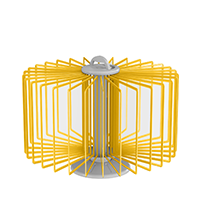 ТАЙФУН-03.А4Gr.Ye Демосистема настольная вращ.серая 30 желтых панелей А4 (П)