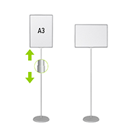 Стойка ЗНАК А3 серая VRT