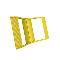 АККОРД-02.А4Gr.Ye Демосистема 20 желтых панелей А4 серая настенная