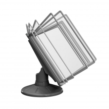 СЮИТА-01.А4Bk.Gr Демосистема настольная вращающаяся черная 10 серых панелей А4