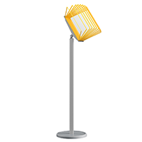 МАЧТА-03.А4.Gr/Ye Демосистема напольная серая 10 желтых панелей А4