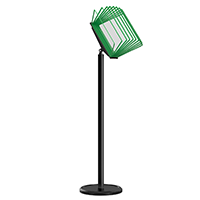 МАЧТА-03.А4.Bk/Gn Демосистема напольная черная 10 зеленых панелей А4