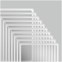 Демо-панель формата А4, рамка белая VRT