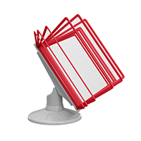 СЮИТА-01.А4Gr.Rd Демосистема настольная вращающаяся серая 10 красных панелей А4 СЮИТА-01.А4Gr.Rd Демосистема настольная вращающаяся серая 10 красных панелей А4