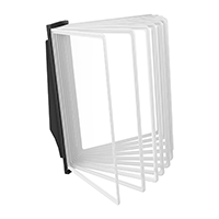 АККОРД-01.А4Bk.Wt Демосистема настенная черная 10 белых панелей А4 АККОРД-01.А4Bk.Wt Демосистема настенная черная 10 белых панелей А4