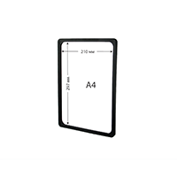 Рамка СТИМУЛ А4 с Защитным Вкладышем Черная | VRT-Shop Рамка СТИМУЛ А4 черная изображение