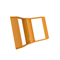 АККОРД-02.А4Gr.Or Демосистема 20 оранжевых панелей А4 серая настенная АККОРД-02.А4Gr.Or Демосистема 20 оранжевых панелей А4 серая настенная