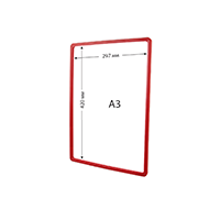 Рамка СТИМУЛ А3 красная изображение