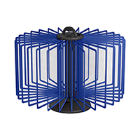 ТАЙФУН-03.А4Bk.Bu Демосистема настольная вращ.черная 30 синих панелей А4 (П)