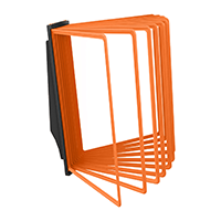 АККОРД-01.А4Bk.Or Демосистема настенная черная 10 оранжевых панелей А4 АККОРД-01.А4Bk.Or Демосистема настенная черная 10 оранжевых панелей А4