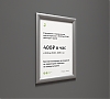 ПРОФИ-02.А4.Al Клик-рамка для информации алюминиевая 25мм