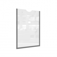 Самоклеющаяся Рамка-Слайд Формата А4 ШОЛДЕР Серая | VRT-Shop Карман для стенда серый ШОЛДЕР VRT