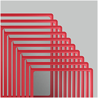 Сменная Пластиковая Демо-Панель А4, Рамка Красная | VRT-Shop Демо-панель формата А4, рамка красная VRT