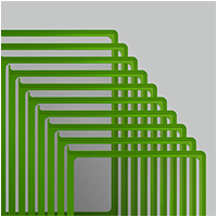 Панель для демосистемы зеленая формат А4 (10шт.)