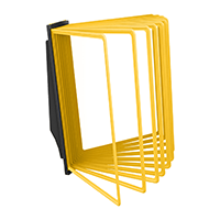 АККОРД-01.А4Bk.Ye Демосистема настенная черная 10 желтых панелей А4 АККОРД-01.А4Bk.Ye Демосистема настенная черная 10 желтых панелей А4