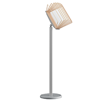 МАЧТА-03.А4Gr.Bg Демосистема напольная серая 10 бежевых панелей А4 (К)