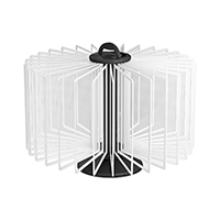 ТАЙФУН-03.А4Bk.Wt Демосистема настольная вращ.черная 30 белых панелей А4 (П)