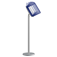 Демосистема напольная МАЧТА 10 панелей А4 с регулируемым углом наклона синяя VRT