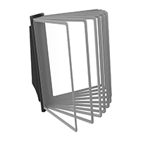 АККОРД-01.А4Bk.Gr Демосистема настенная черная 10 серых панелей А4 АККОРД-01.А4Bk.Gr Демосистема настенная черная 10 серых панелей А4