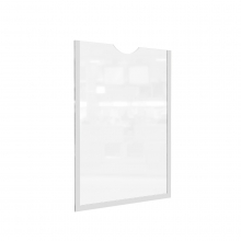 Самоклеющаяся Рамка-Слайд Формата А4 ШОЛДЕР Белая | VRT-Shop Карман плоский белый ШОЛДЕР VRT