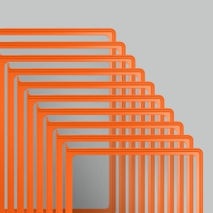 Панель для демосистемы оранжевая формат А4 (10шт.)