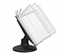 СЮИТА-01.А4Bk.Wt Демосистема настольная вращающаяся черная 10 белых панелей А4