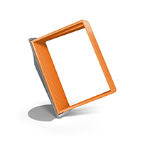 СОНАТА-03.А4Gr.Or Демосистема настольная серая 10 оранжевых панелей А4 (П)