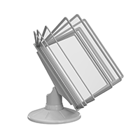 СЮИТА-01.А4Gr.Gr Демосистема настольная вращающаяся серая 10 серых панелей А4