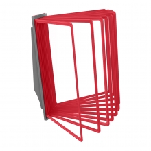 Настенная Демосистема Красная 10 Панелей А4 АККОРД | VRT-Shop Демосистема настенная АККОРД 10 панелей А4 красная VRT