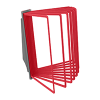 Настенная Демосистема Красная 10 Панелей А4 АККОРД | VRT-Shop Демосистема настенная АККОРД 10 панелей А4 красная VRT