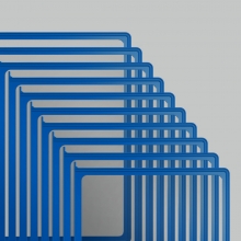 Демо-панель формата А4, рамка синяя VRT