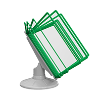 СЮИТА-01.А4Gr.Gn Демосистема настольная вращающаяся серая 10 зеленых панелей А4 СЮИТА-01.А4Gr.Gn Демосистема настольная вращающаяся серая 10 зеленых панелей А4